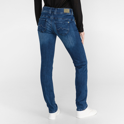 Pepe Jeans dámske modré džínsy New Brooke - 25/32 (0)