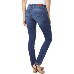 Pepe Jeans dámske modré džínsy New Brooke - 26/34 (000)