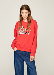Pepe Jeans dámska červená mikina Bonnie - M (266)