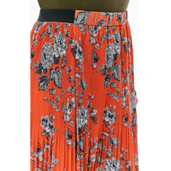 Pepe Jeans dámska oranžová sukňa s kvetmi Cheline - XS (0AA)