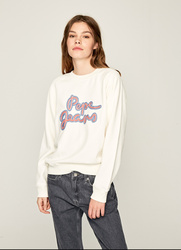 Pepe Jeans dámska smotanová mikina Bonnie - XS (808)
