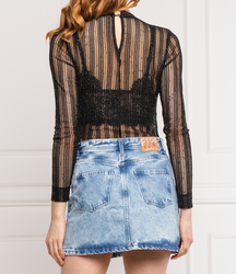 Pepe Jeans dámske čierne body Katie - S (999)