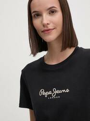 Pepe Jeans dámske čierne tričko  - M (999)