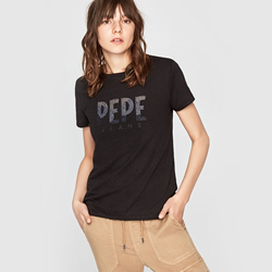 Pepe Jeans dámske čierne tričko Mirilla - S (999)