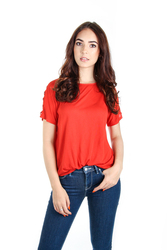 Pepe Jeans dámske červené tričko Kelli - XS (274)