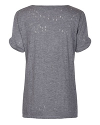 Pepe Jeans dámske šedé dierované tričko Selma - S (988)