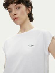 Pepe Jeans dámske biele tričko Blooma - L (800)