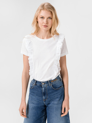 Pepe Jeans dámske biele tričko Dante - XS (800)