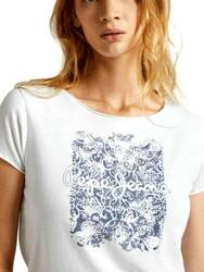 Pepe Jeans dámske biele tričko Jury - XS (800)