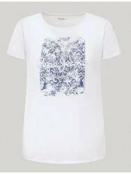 Pepe Jeans dámske biele tričko Jury - XS (800)