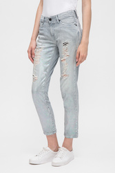 Pepe Jeans dámske holografické 7/8 džínsy Joey - 29/28 (000)