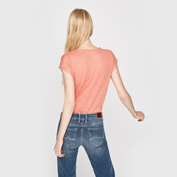 Pepe Jeans dámske lososové tričko Clementine - XS (193)