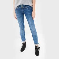 Pepe Jeans dámske modré džínsy Vera - 25/32 (000)
