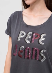 Pepe Jeans dámske tmavošedé tričko Sabine - XS (988)