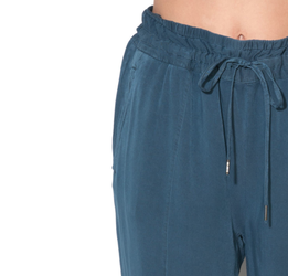 Pepe Jeans dámske vzdušné tmavomodré nohavice Helen - XS (592)
