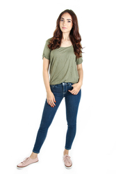 Pepe Jeans dámske zelené tričko Selma - S (729)