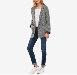 Pepe Jeans dámsky šedý žíhaný cardigan Lala - XS (999)