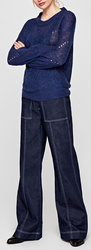 Pepe Jeans dámsky tenký modrý svetrík Babi - XS (593)