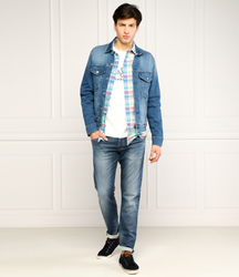 Pepe Jeans pánska džínsová modrá bunda Pinner - M (0)