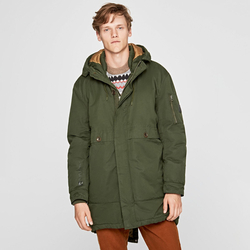 Pepe Jeans pánska khaki zimná bunda Cullen