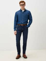 Pepe Jeans pánska modrá košeľa Petri - L (561)