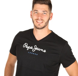 Pepe Jeans pánske čierne tričko Eggo - S (999)