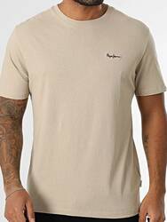 Pepe Jeans pánske béžové tričko Contrast - S (836)