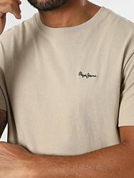 Pepe Jeans pánske béžové tričko Contrast - S (836)