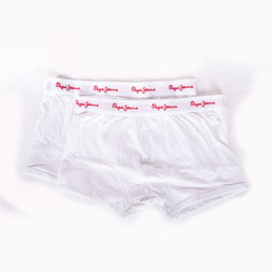 Pepe Jeans pánske biele boxerky Oliver 2 pack - S (WHITE)