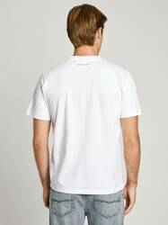 Pepe Jeans pánske biele tričko Daxton - S (800)