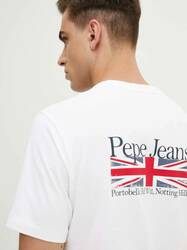 Pepe Jeans pánske biele tričko Alfie - M (800)