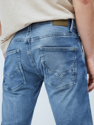 Pepe Jeans pánske modré džínsové šortky Track - 30 (000)