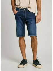 Pepe Jeans pánske modré džínsové kraťasy - 29 (0)