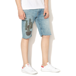 Pepe Jeans pánske svetlomodré džínsové šortky Callen - 30 (000)