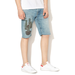 Pepe Jeans pánske svetlomodré džínsové šortky Callen