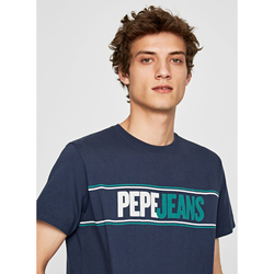 Pepe Jeans pánske tmavomodré tričko Kelian - L (584)