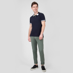 Pepe Jeans pánske tmavo modré polo Jonson - M (597)