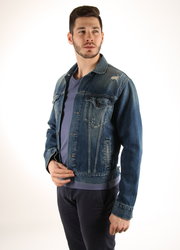 Pepe Jeans pánska tmavomodrá džínsová bunda - L (000)