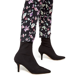 Pepe Jeans dámske čierne nohavice s kvetinovým vzorom Greta - XS (0AA)