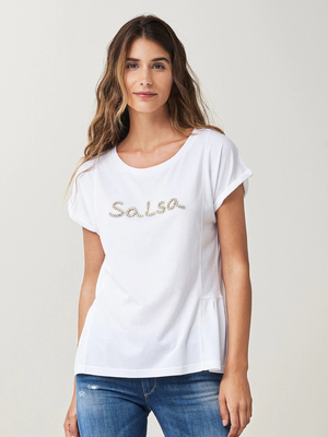 Salsa dámske biele tričko - XS (1)