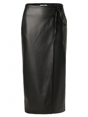 Salsa Jeans dámska čierna kožená sukňa - M (000)