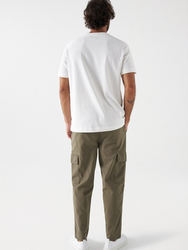 Salsa Jeans pánske krémové tričko - L (010)