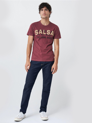 Salsa pánske vínové tričko - L (7049)