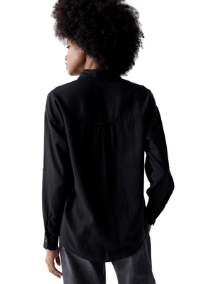 Salsa Jeans dámska čierna košeľa - XS (0)
