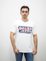 Salsa Jeans pánske biele tričko - M (0001)