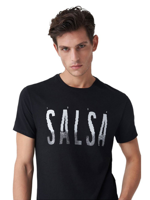 Salsa Jeans pánske čierne tričko - L (0)