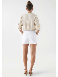 Salsa Jeans dámske biele šortky - 28 (001)