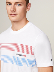 Tommy Hilfiger pánske biele tričko - XXL (YBR)