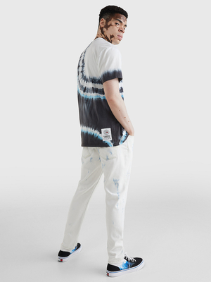 Tommy Jeans pánske batikované tričko - M (0GL)