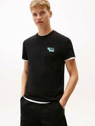 Tommy Jeans pánske čierne tričko - L (BDS)